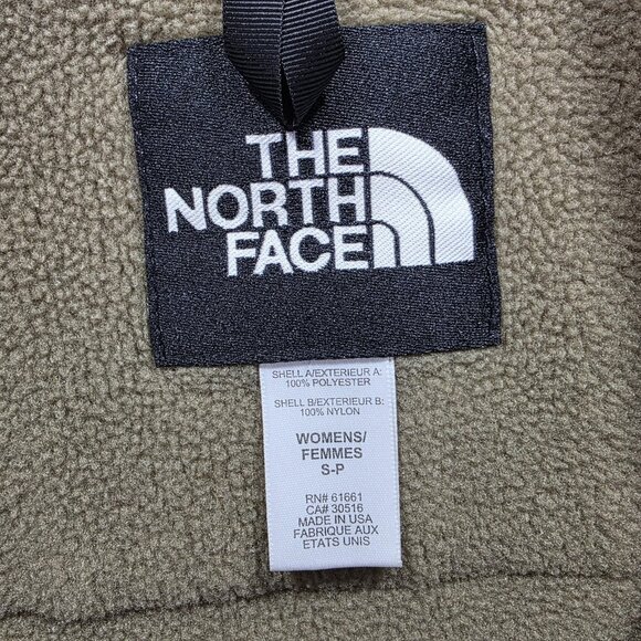 VINTAGE The North Face Vest Womens Small Black Fleece Full Zip Made USA 90s - Picture 5 of 8